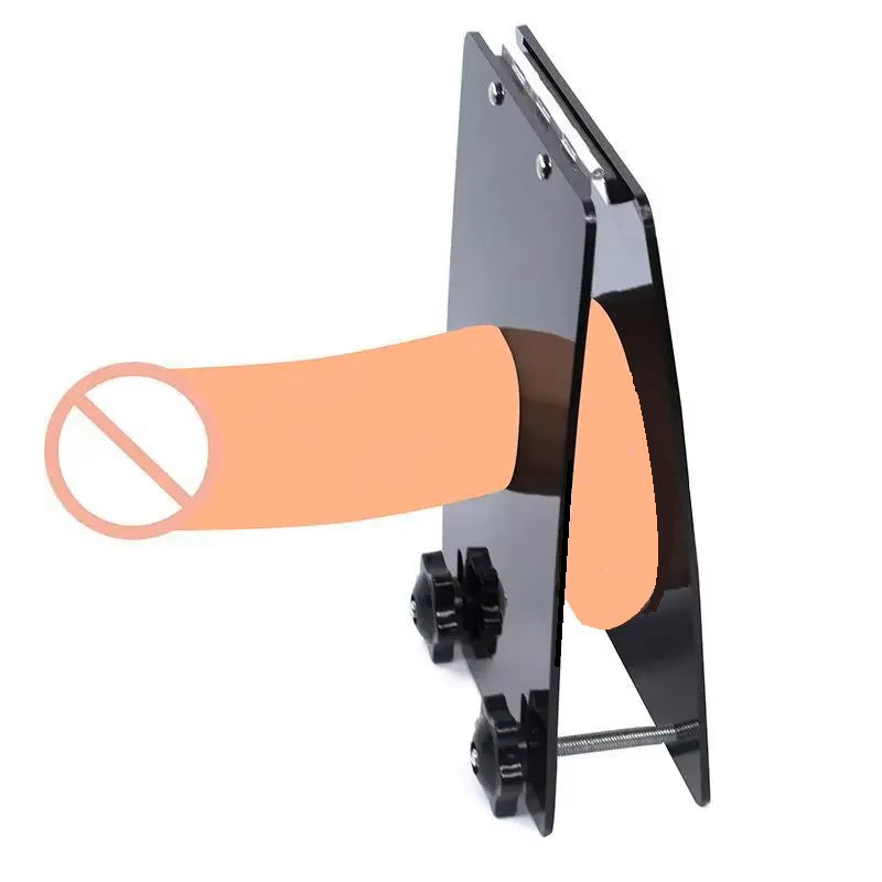 Acrylic Ball Crusher - Adjustable BDSM Testicle Crushing Device