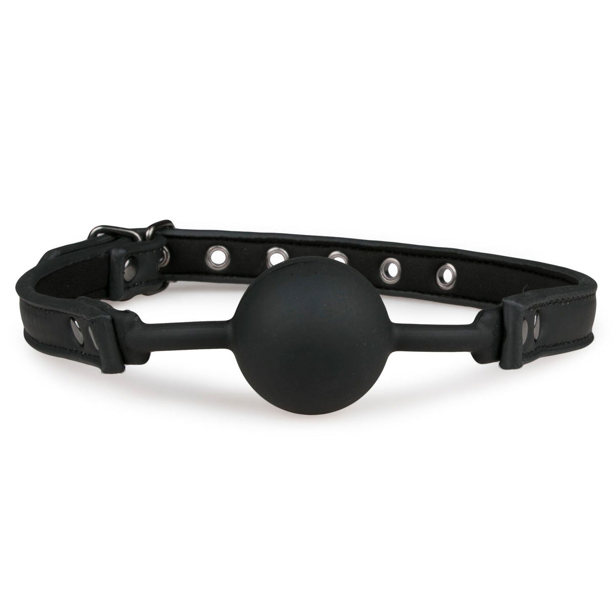 Ball Gag 40mm Silicone Ball - Black solid - Shhh...