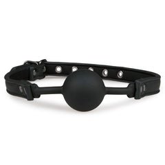 Ball Gag 40mm Silicone Ball - Black solid - Shhh...