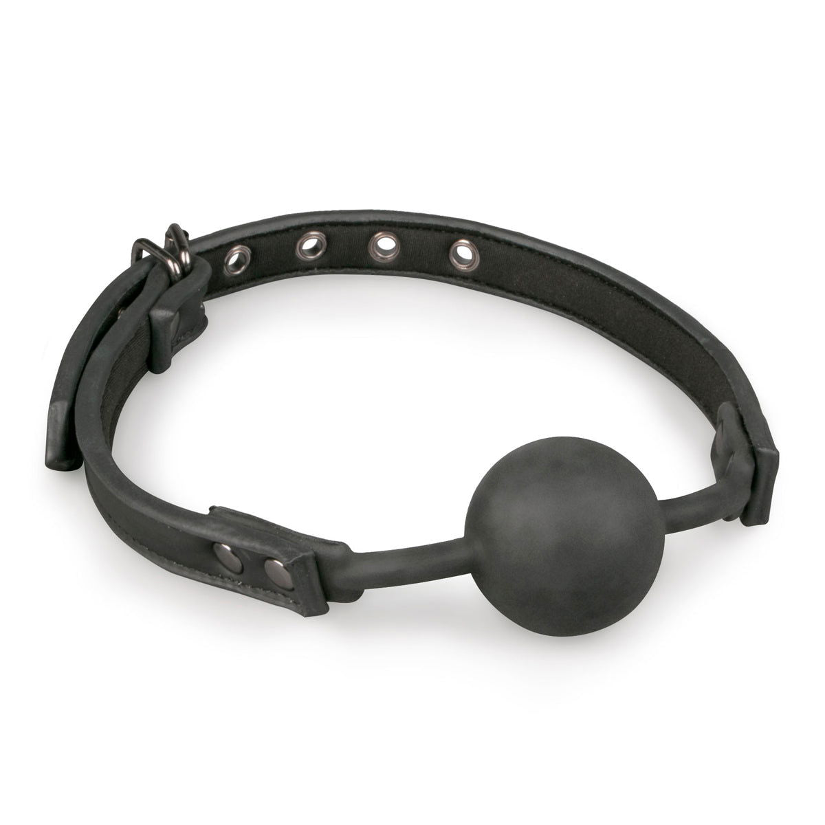 Ball Gag 40mm Silicone Ball - Black solid - Shhh...