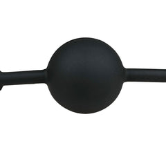 Ball Gag 40mm Silicone Ball - Black solid - Shhh...