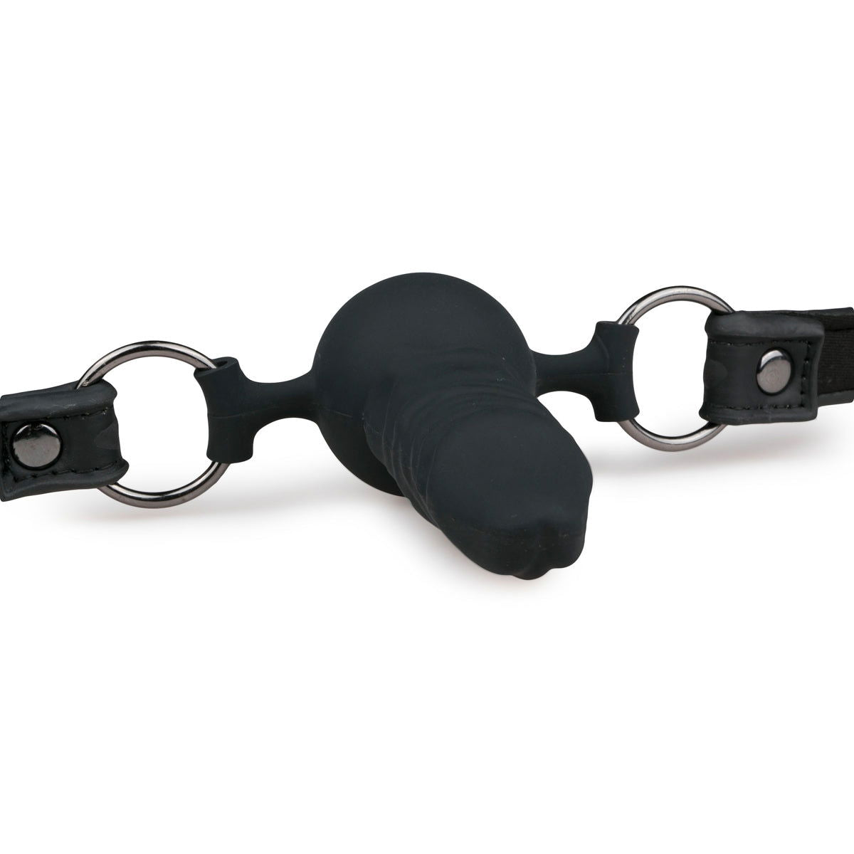 Ball Gag With Silicone Dong - Black solid - Shhh...