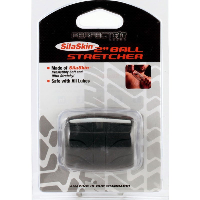 Ball Stretcher 2in SilaSkin - Black - Shhh...