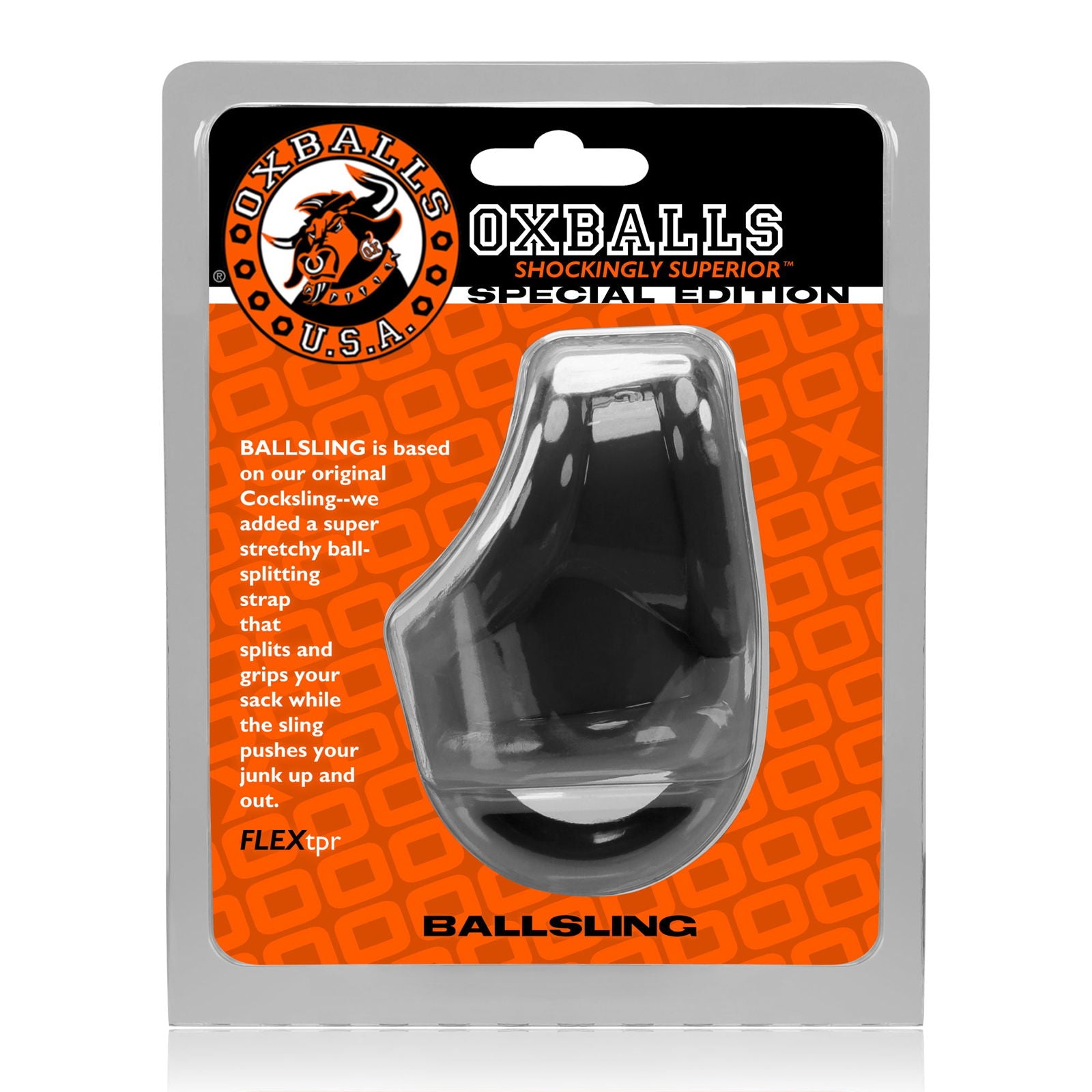 Ballsling Ball Split Sling Black - Shhh...