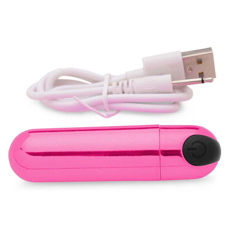 Bang! 10X Vibrating Metallic Bullet - Pink - Shhh...