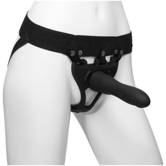 Be Strong 7.5in Slim Dong 2 Pc Hollow Silicone Strap-On Set - Shhh...
