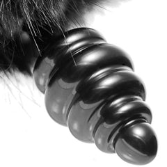 Black Bunny Tail Anal Plug - Shhh...