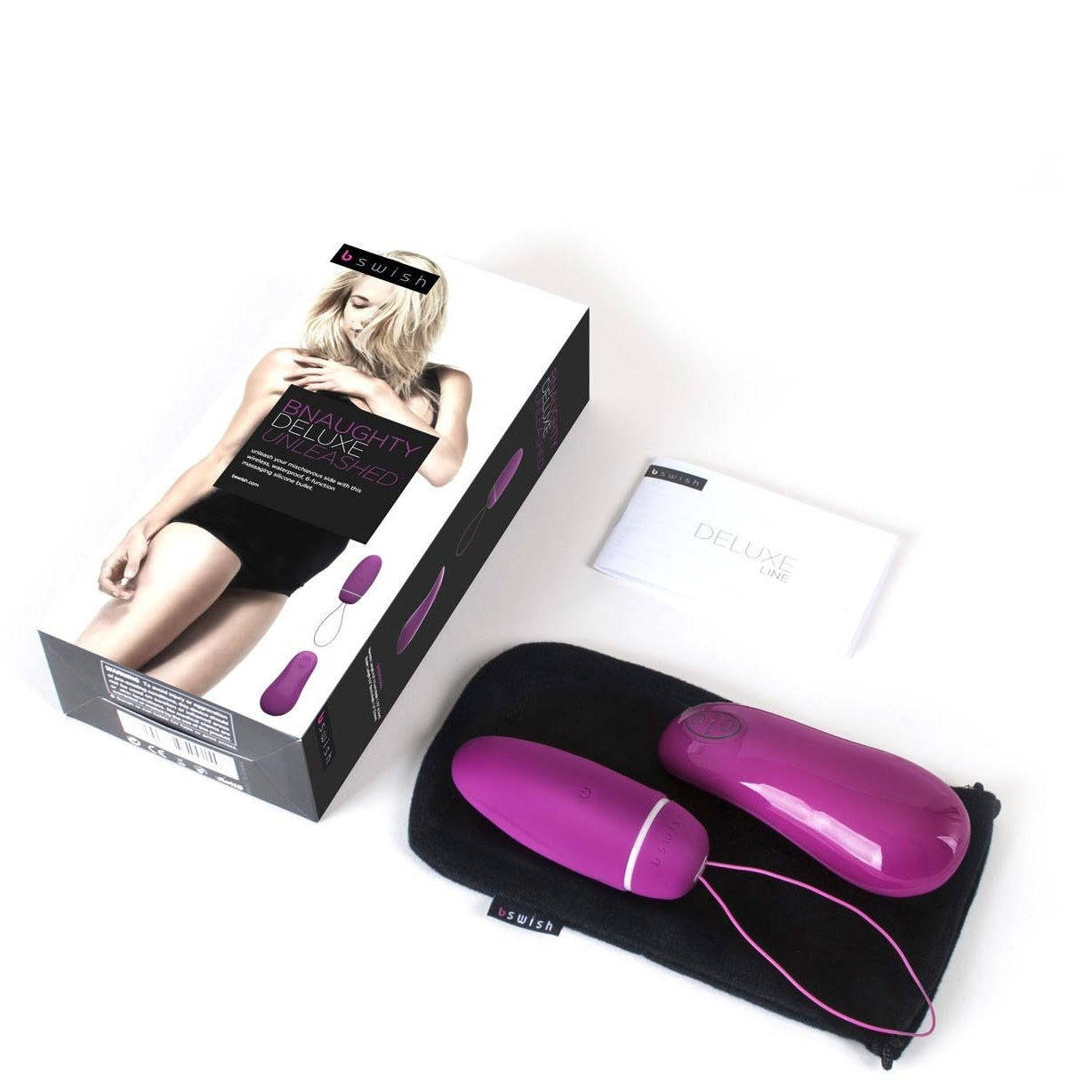Bnaughty Deluxe Unleashed raspberry Bullet with remote - Shhh...