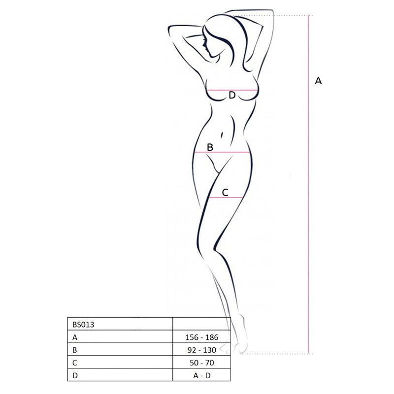 Bodystocking BS013 BLK One Size - Shhh...