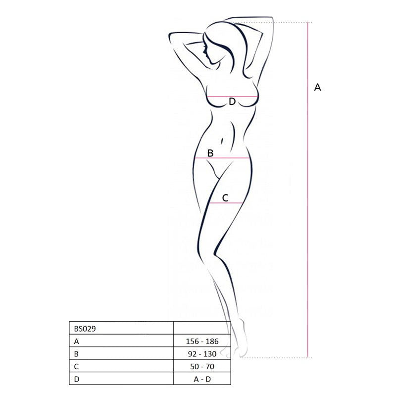 Bodystocking BS029 BLK - One Size fits most - Shhh...