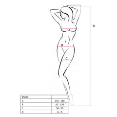 Bodystocking BS029 BLK - One Size fits most - Shhh...