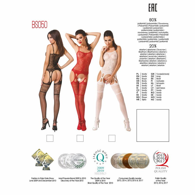 Bodystocking BS050 BLK - One Size fits most - Shhh...