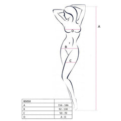 Bodystocking BS050 White - One Size fits most - Shhh...