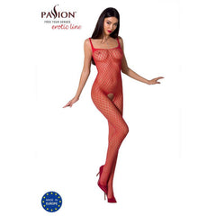 Bodystocking BS071 Red - One Size fits most - Shhh...