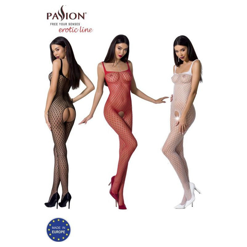 Bodystocking BS071 Red - One Size fits most - Shhh...