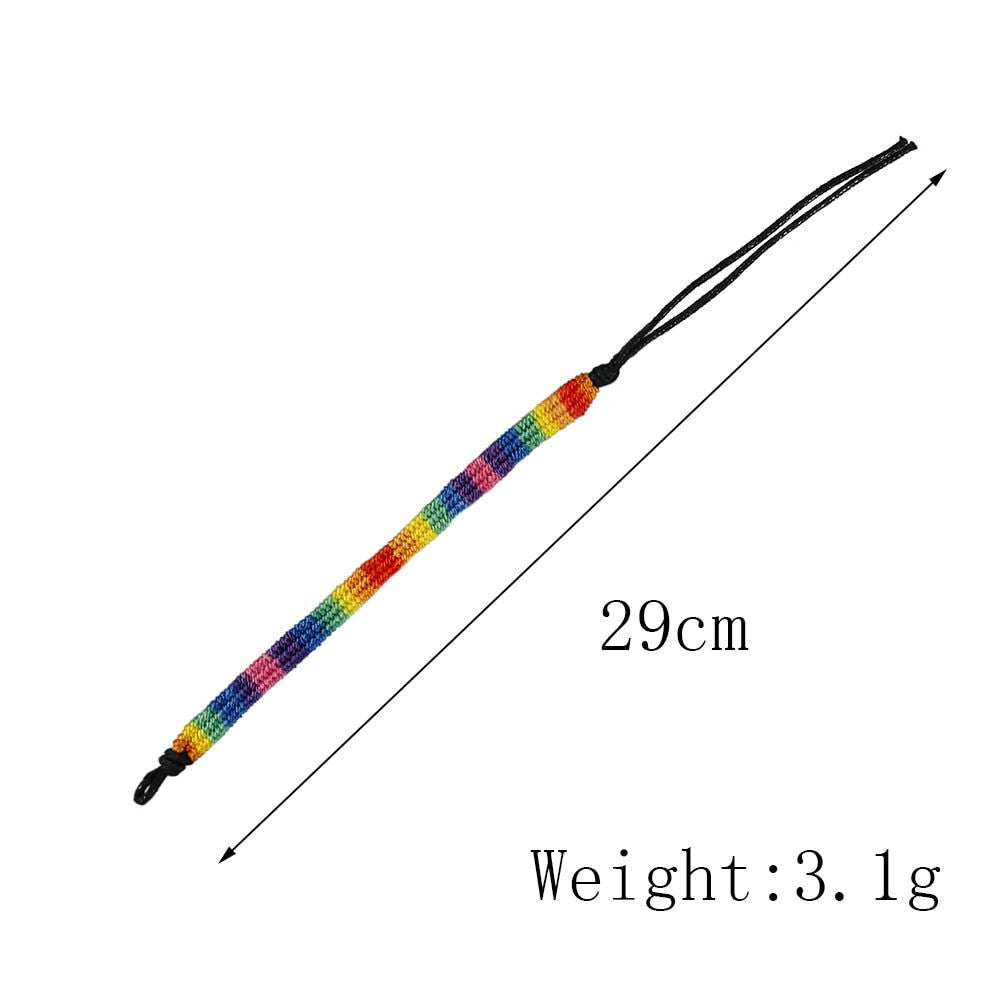 Bracelet LGBT Pride Unisex braided friendship bracelet - Shhh...
