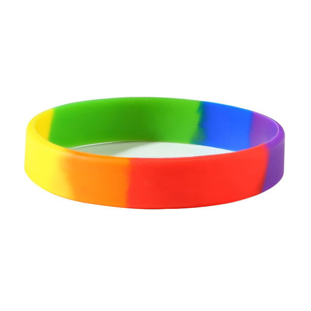 Bracelet LGBT Pride Unisex silicone rainbow bracelet - 5 variants - Shhh...