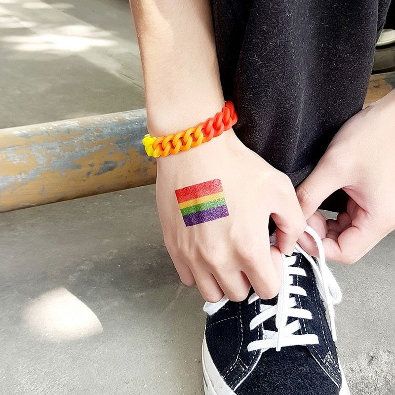 Bracelet LGBT Pride Unisex silicone rainbow bracelet - 5 variants - Shhh...