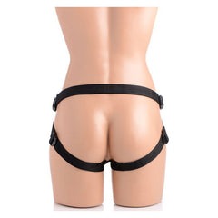 Brazen 8" Silicone Dildo w Harness Flesh - Shhh...