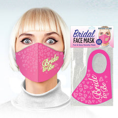 Bridal Face Mask - Bride To Be - Glow  Novelty Mask - Shhh...