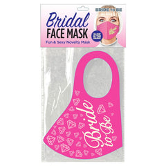 Bridal Face Mask - Bride To Be - Glow  Novelty Mask - Shhh...