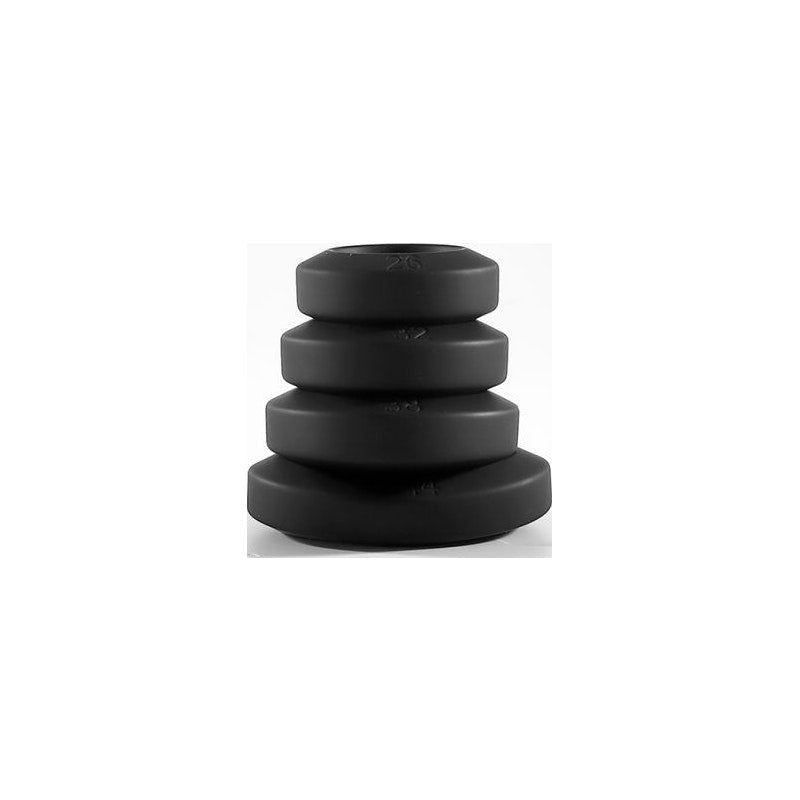 Brutus Big Bulge Silicone Cock Ring 4 Pc Set - Shhh...