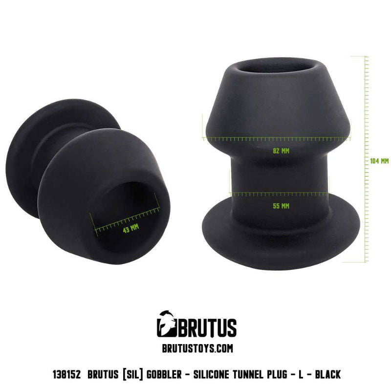 Brutus Gobbler Silicone Tunnel Plug - Small - Shhh...