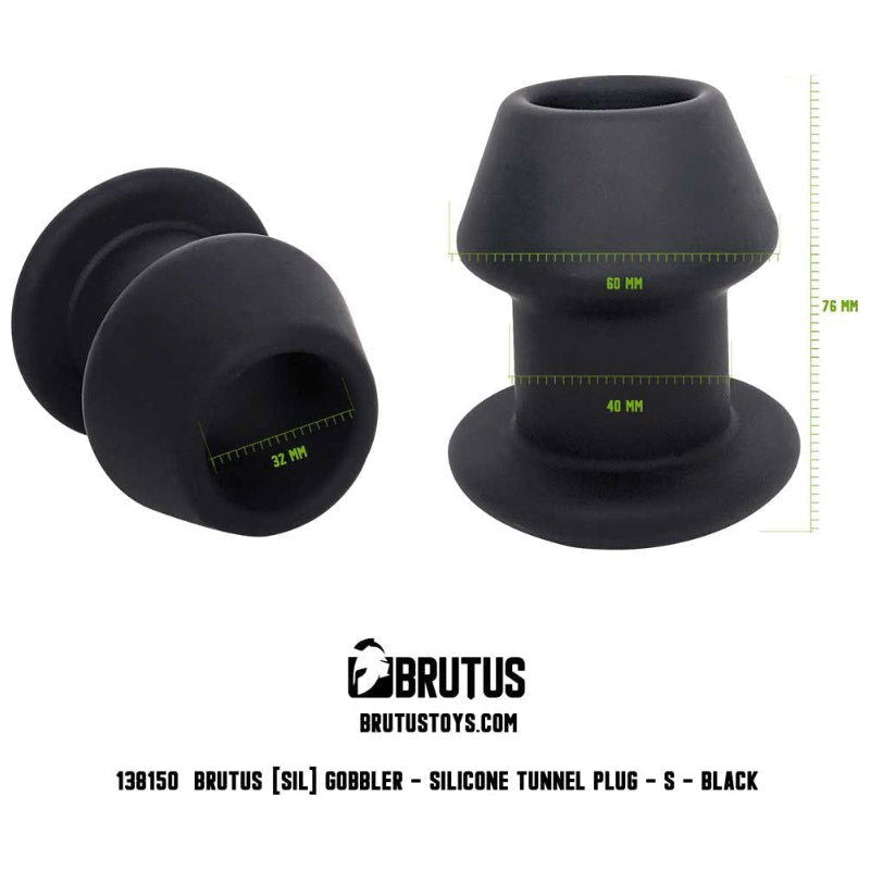 Brutus Gobbler Silicone Tunnel Plug - Small - Shhh...