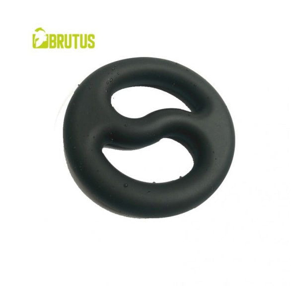 Brutus Yin Yang Silicone Cock and Ball Duo Ring - Shhh...