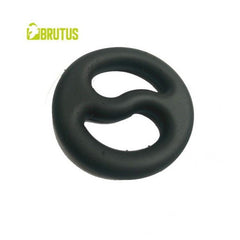 Brutus Yin Yang Silicone Cock and Ball Duo Ring - Shhh...