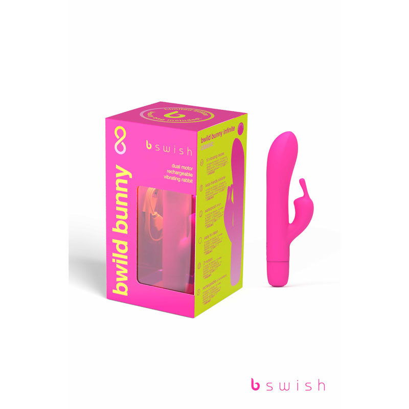 Bwild Classic Bunny Infinite Limited Edition - Sunset 15.2 cm USB Rechargeable Rabbit Vibrator with Limited Edition Storage Case - Shhh...