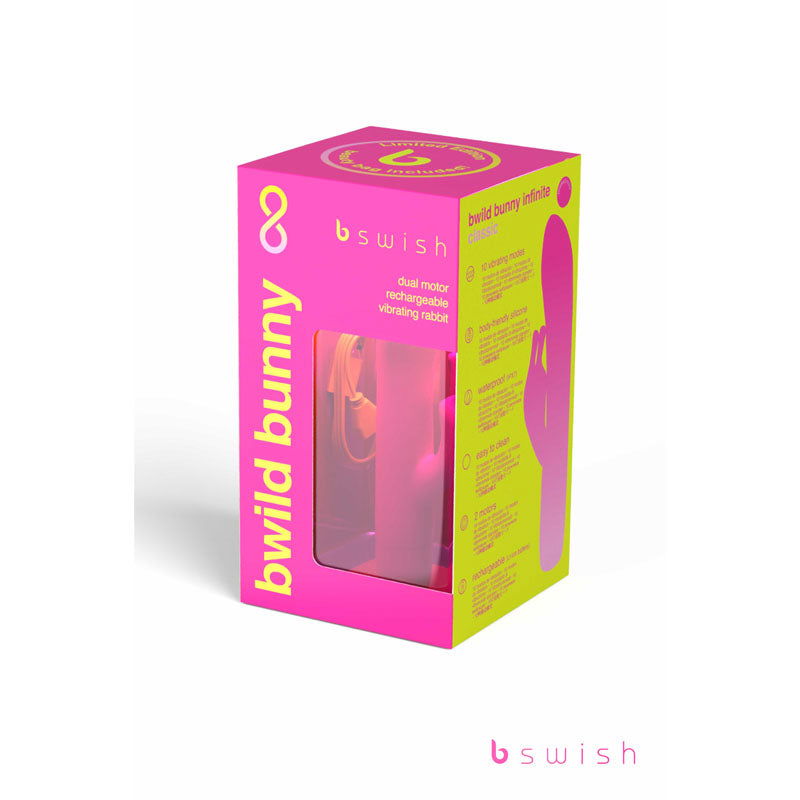 Bwild Classic Bunny Infinite Limited Edition - Sunset 15.2 cm USB Rechargeable Rabbit Vibrator with Limited Edition Storage Case - Shhh...