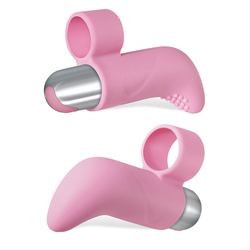 Adam & Eve Silicone Rechargeable Finger Vibe - Pink