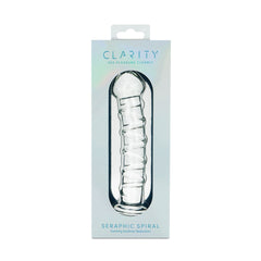 Clarity - Seraphic Spiral - Clear 16 cm Glass Dildo