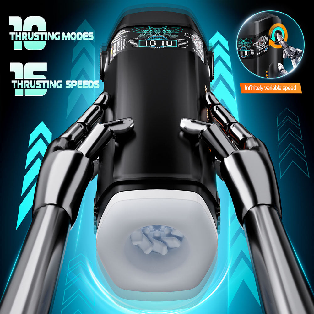 CyberSkin The Titan -  USB Rechargeable Thrusting & Vibrating Auto Masturbator with Heater