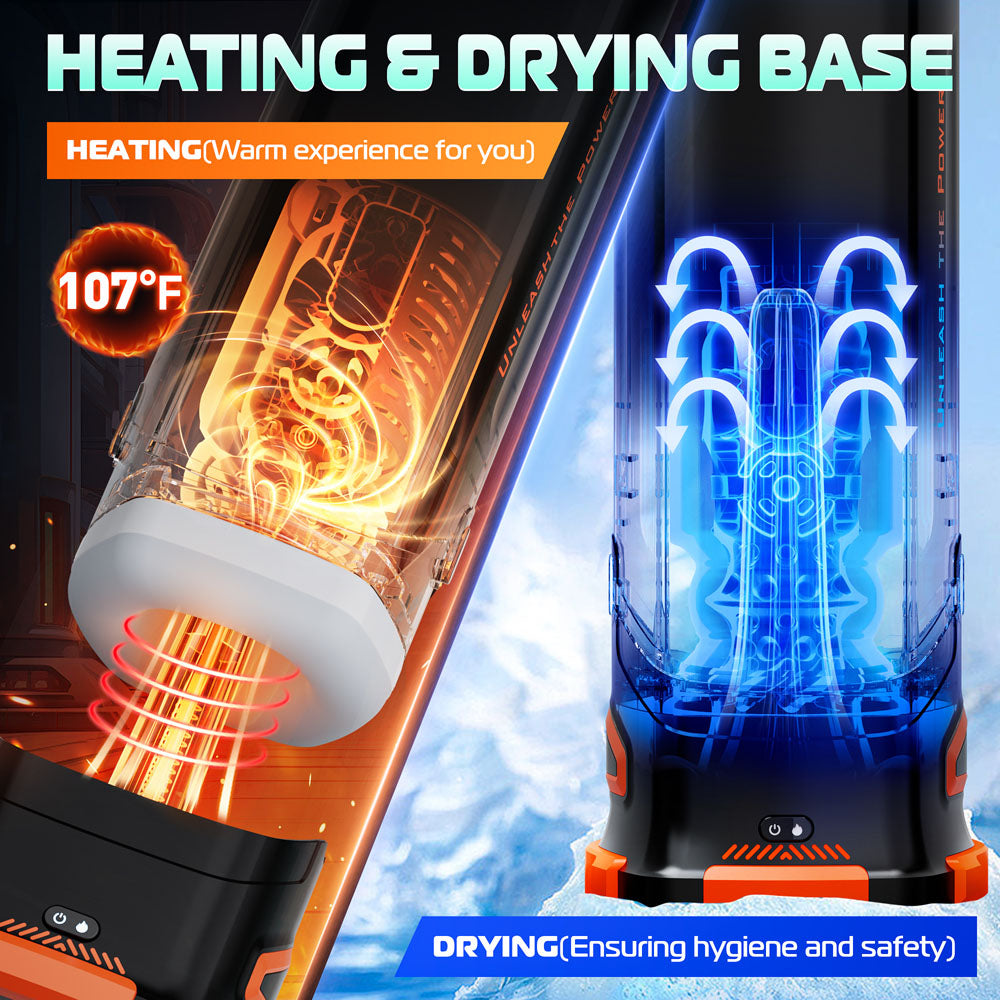 CyberSkin The Titan -  USB Rechargeable Thrusting & Vibrating Auto Masturbator with Heater