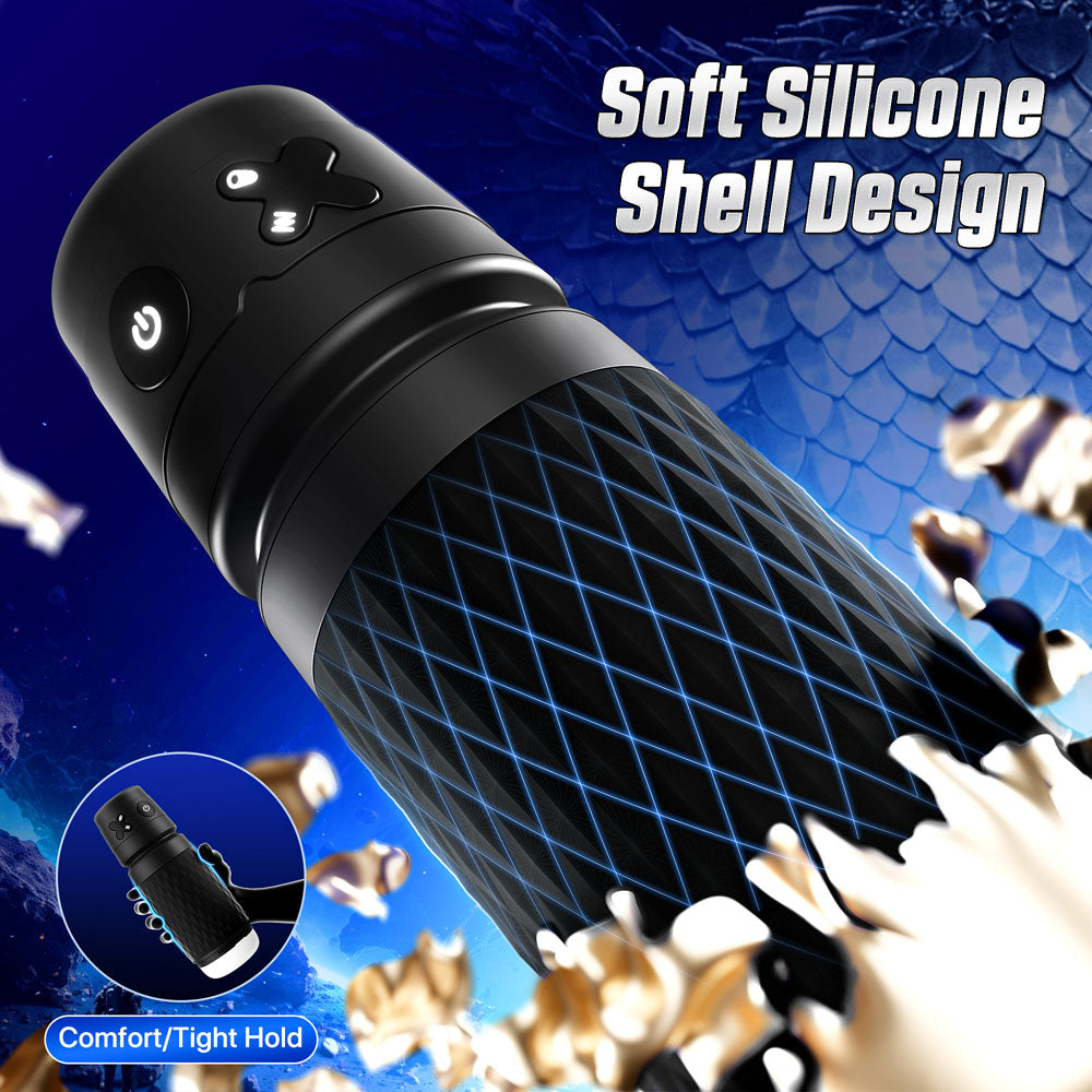 CyberSkin B-Warrior USB Rechargeable Sucking & Vibrating Auto Masturbator