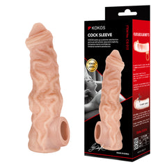 Kokos Cock Sleeve 013 - Flesh Penis Extension Sleeve - Large Size