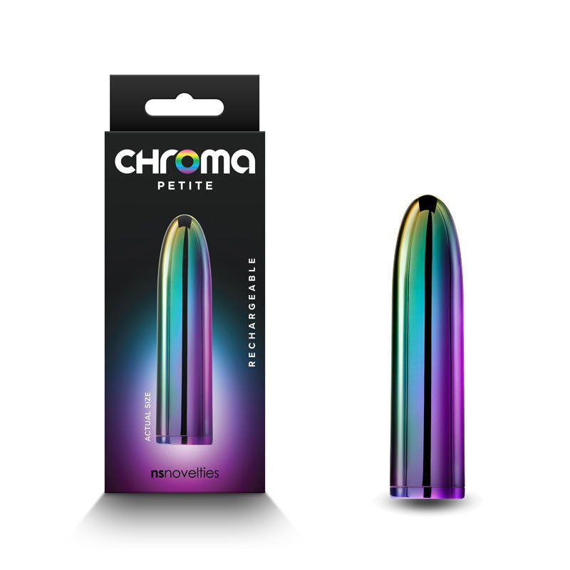 Chroma Petite 8.7 cm USB Rechargeable Bullet Vibrator - MULTI COLOUR - Shhh...
