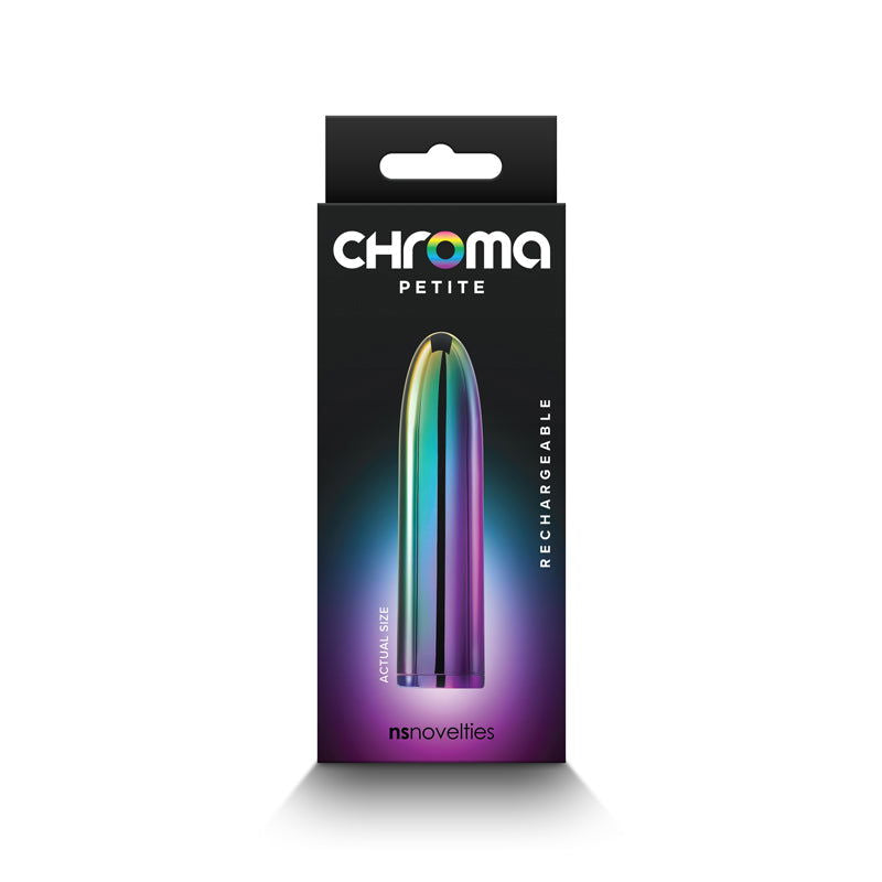 Chroma Petite 8.7 cm USB Rechargeable Bullet Vibrator - MULTI COLOUR - Shhh...