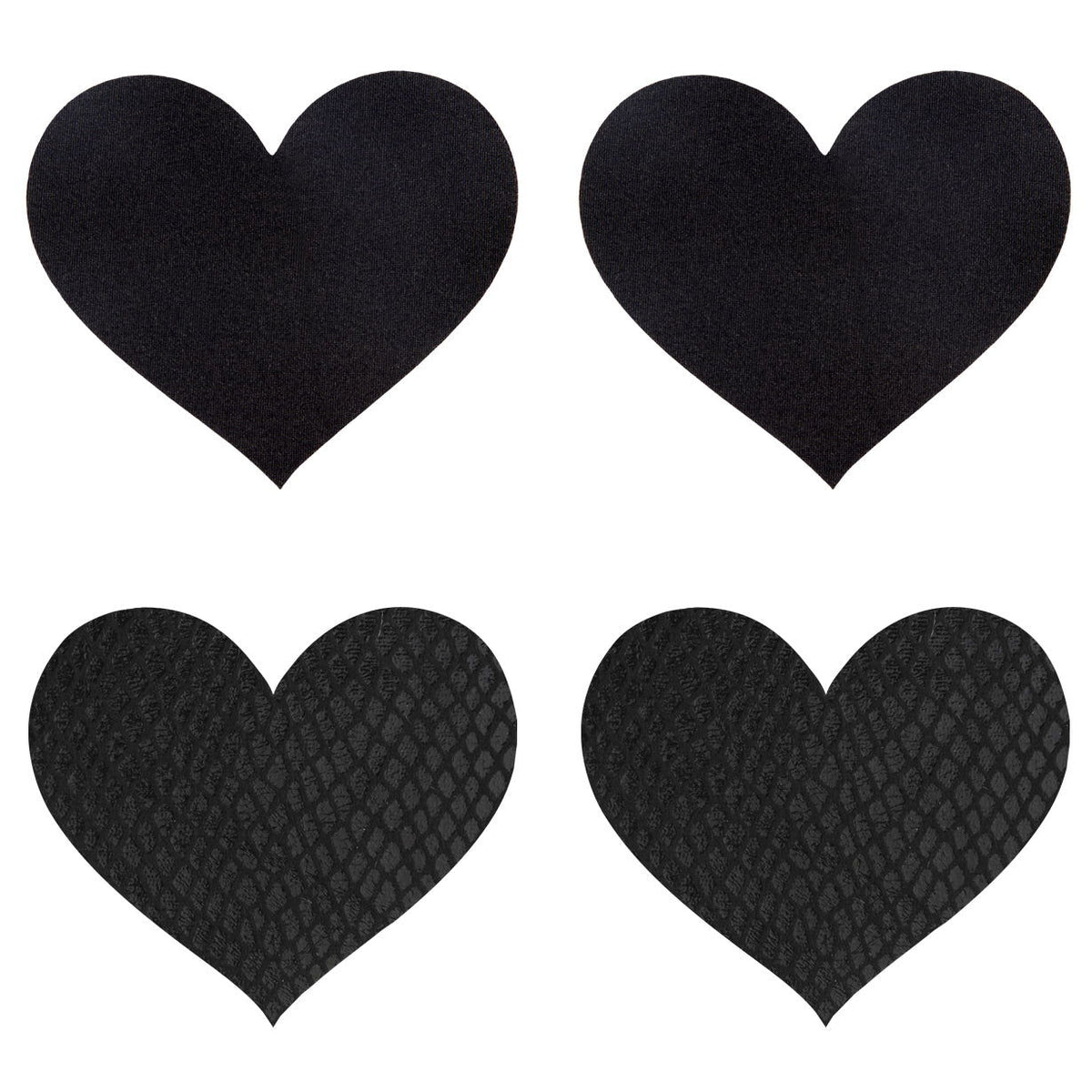 Classic Black Hearts Pasties - Shhh...