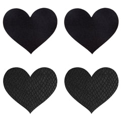 Classic Black Hearts Pasties - Shhh...