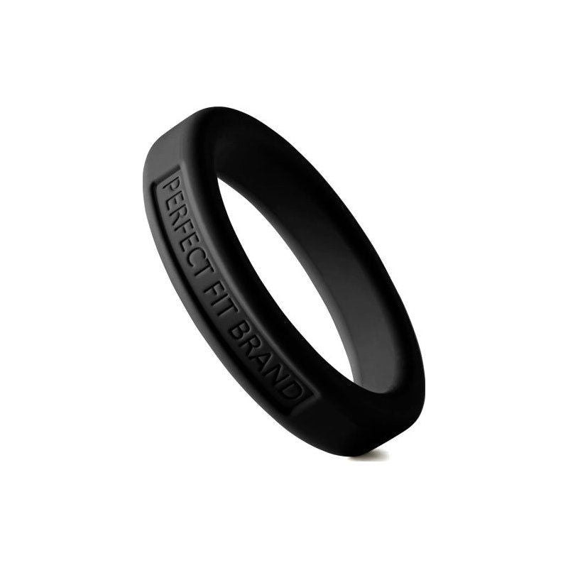 Classic Silicone Medium Stretch Penis Ring 44mm Black - Shhh...