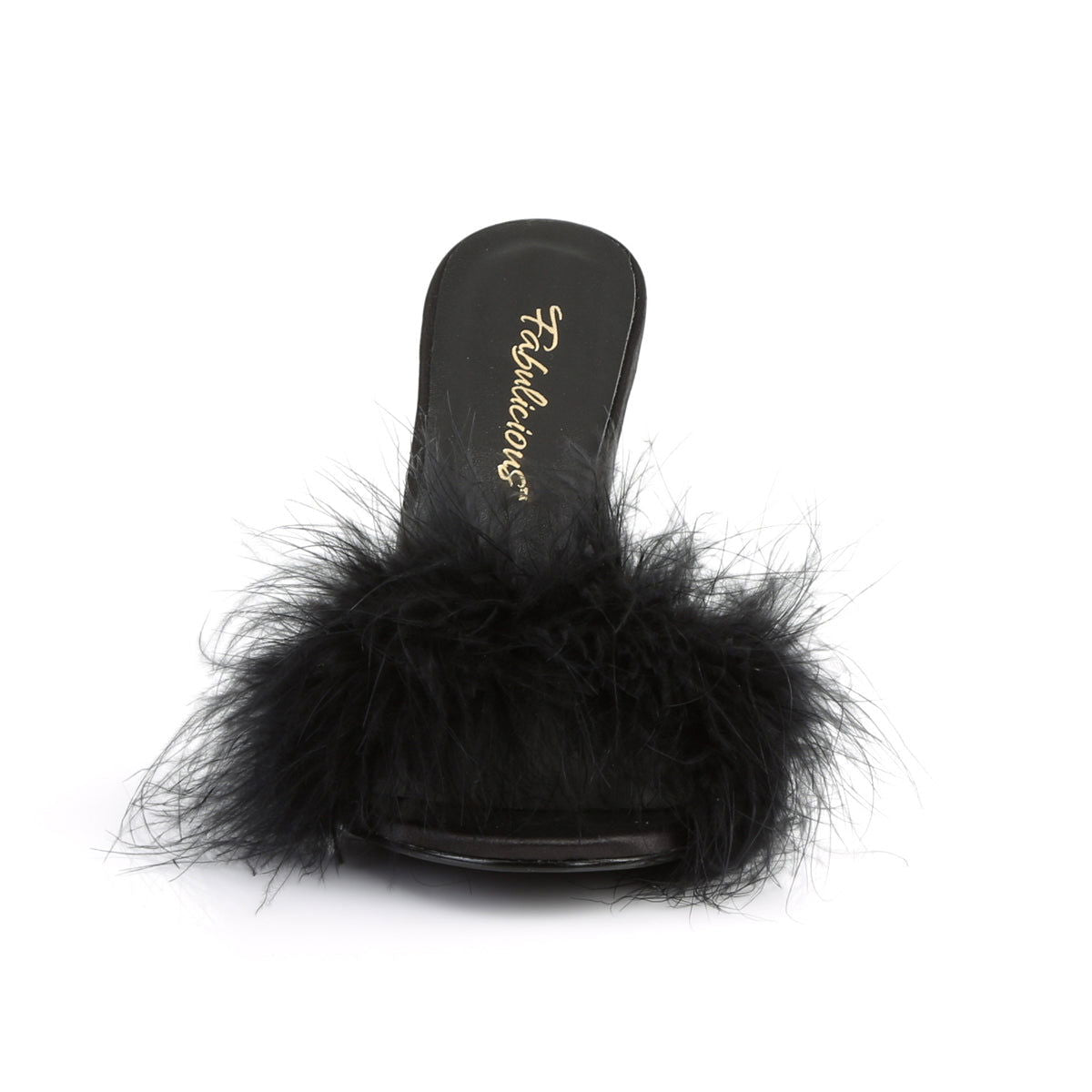 Classique 01F Slipper with 4 inch heel - Black - Shhh...