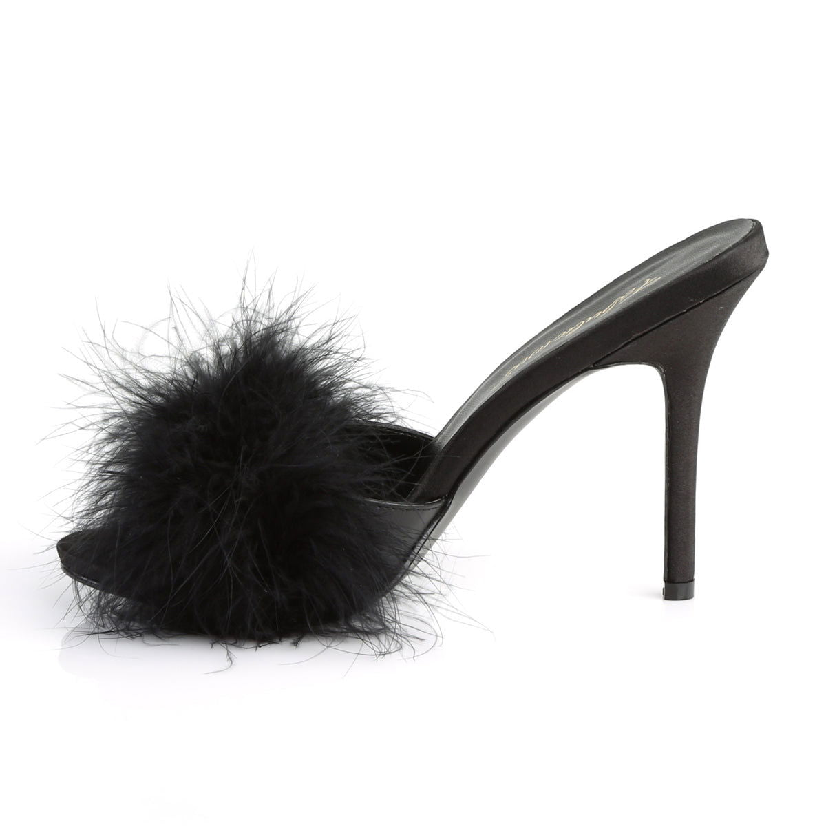 Classique 01F Slipper with 4 inch heel - Black - Shhh...