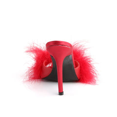 Classique 01F Slipper with 4 inch heel - Red - Shhh...