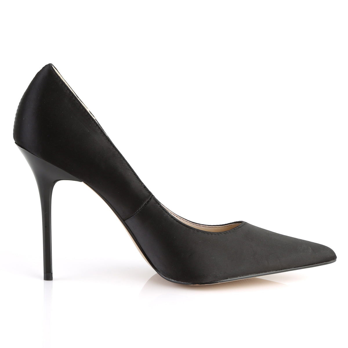 Classique 20 Pump with 4 inch heel - Black Faux leather - Shhh...