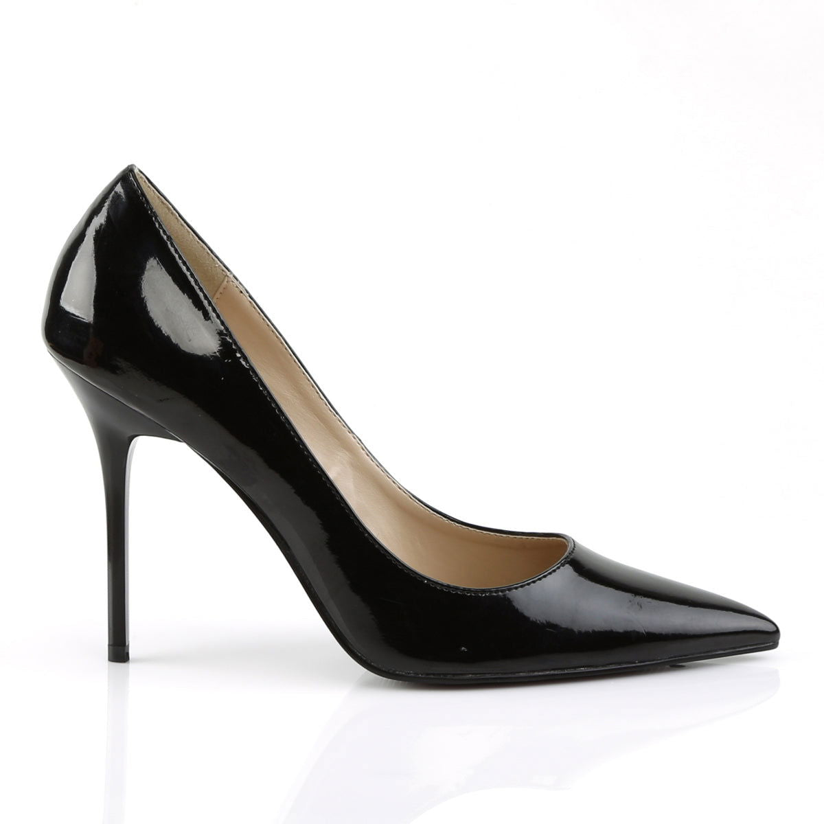 Classique 20 Pump with 4 inch heel - Black Patent - Shhh...