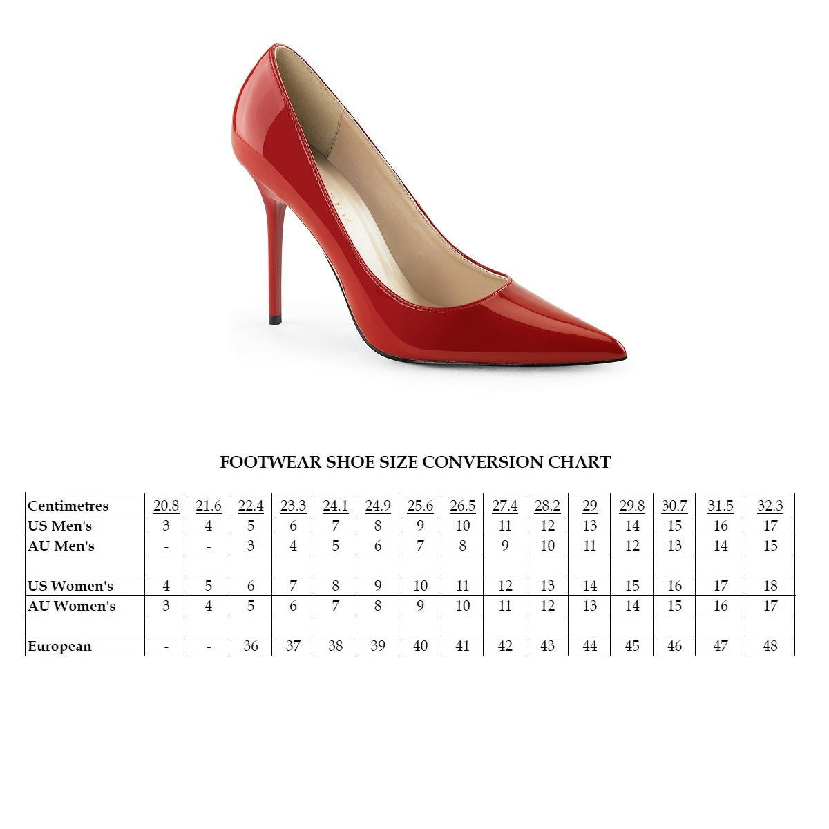 Classique 20 Pump with 4 inch heel - Red Patent - Shhh...