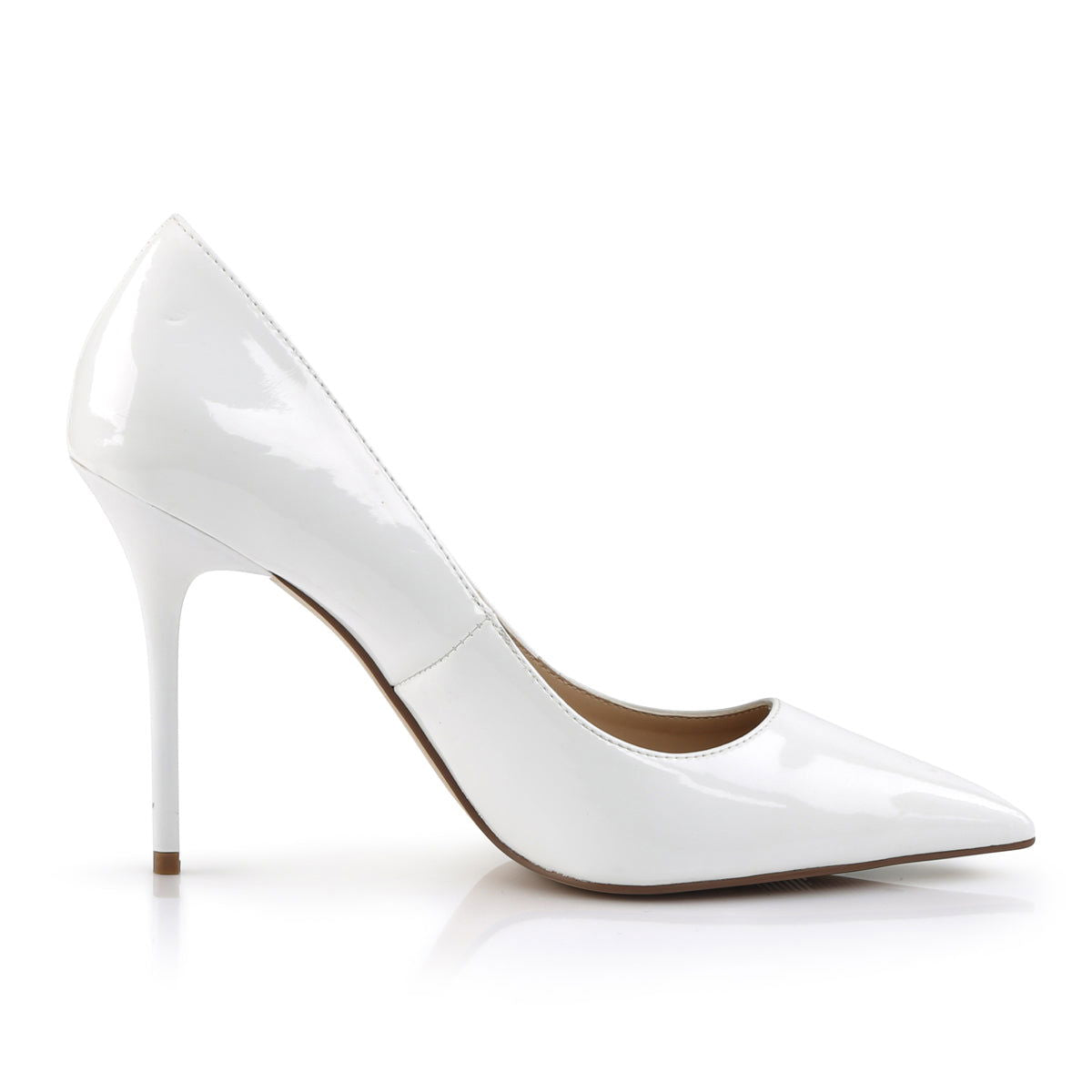 Classique 20 Pump with 4 inch heel - White Patent - Shhh...